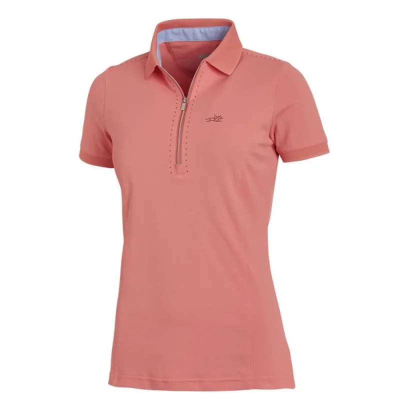 Schockemohle Faye Style Polo Shirt - Oxi Fire 